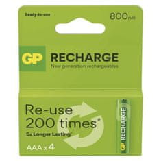 Emos EMOS Nabíjecí baterie GP Recharge 800 AAA (HR03) 4ks B27184