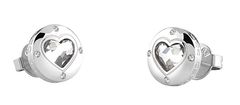 Guess Romantické ocelové náušnice Rolling Hearts JUBE03349JWRHT