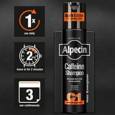 Alpecin Kofeinový šampon proti vypadávání vlasů C1 Black Edition (Coffein Shampoo) 375 ml