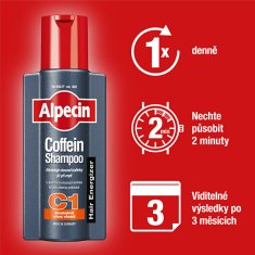 Alpecin Kofeinový šampon proti vypadávání vlasů C1 (Energizer Coffein Shampoo) 250 ml