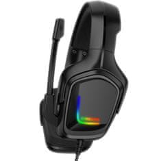 Onikuma K20 RGB Wired Gaming Headset Black