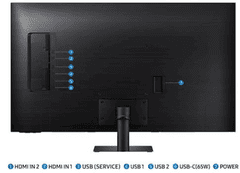 Samsung Smart M7 M70D monitor, UHD, 43, VA, 16:9, 3840X2160, 2x HDMI, USB-C (LS43DM702UUXDU) - rozbaleno