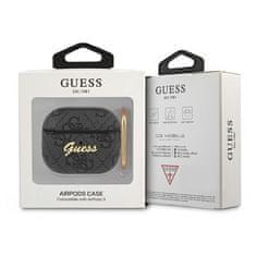 Guess GUA34GSMK pouzdro na Airpods 3. Generace grey 4G Script Metal Collection