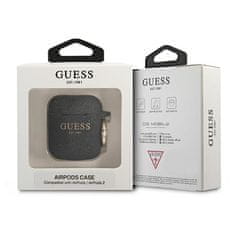 Guess GUA2SGGEK pouzdro na Airpods 2. Generace / 1. Generace black Silicone Glitter