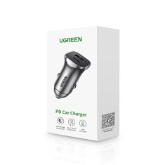 Ugreen Rychlonabíječka do auta USB / USB-C 30W PD PPS Ugreen CD 130 Šedá