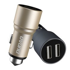 DUDAO CL adaptér Dudao R5 3,1A 2 x USB Grey