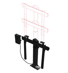 Sabaj System Zvedák na televizor s elektrickou rotací, dálkově ovládaný Rotolift K-5 pro 70" Sabaj