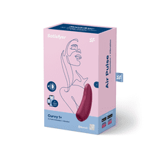 Satisfyer - Curvy 1+ Air Pulse Stimulator + Vibration White - Červená