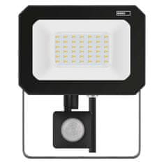 Emos EMOS LED reflektor SIMPO s pohybovým čidlem, 30 W, černý, neutrální bílá ZS2333