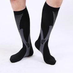 VIVVA® Kompresní Ponožky, Sportovní ponožky, Kompresní návleky ideální pro všechny sporty (2 páry, černá) | PRESSOSOX S/M