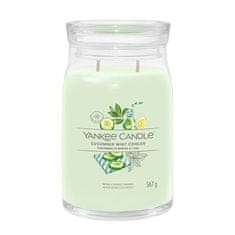 Yankee Candle Aromatická svíčka Signature sklo velké Cucumber Mint Cooler 567 g