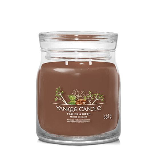 Yankee Candle Aromatická svíčka Signature sklo střední Praline & Birch 368 g