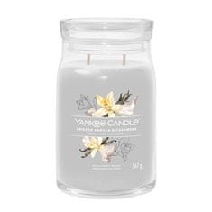 Yankee Candle Aromatická svíčka Signature sklo velké Smoked Vanilla & Cashmere 567 g