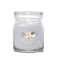 Yankee Candle Aromatická svíčka Signature sklo střední Smoked Vanilla & Cashmere 368 g