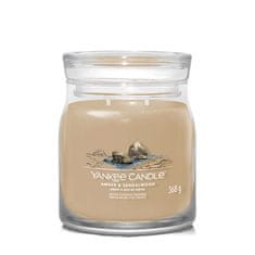 Yankee Candle Aromatická svíčka Signature sklo střední Amber & Sandalwood 368 g