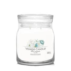 Yankee Candle Aromatická svíčka Signature sklo střední Baby Powder 368 g