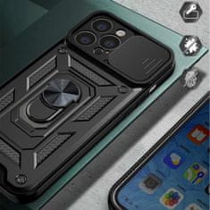 OEM Hybrid Armor Camshield silikonové pouzdro s kovovým kroužkem na iPhone 14 6.1" Blue