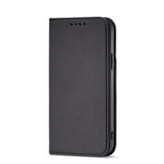 OEM Magnet Card Case elegantní knížkové pouzdro s venkovní kapsou na Samsung Galaxy S23 5G Black