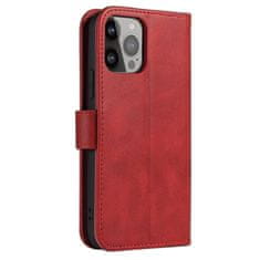 OEM Magnet Case elegantní knížkové pouzdro na iPhone 15 PLUS 6.7" Red