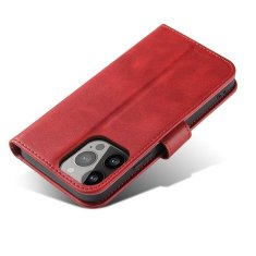 OEM Magnet Case elegantní knížkové pouzdro na iPhone 15 PLUS 6.7" Red