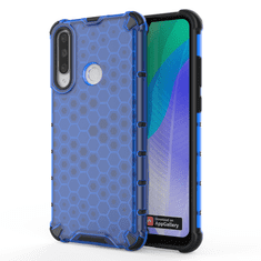 OEM Honeycomb pancéřové pouzdro se silikonovým rámem pro Huawei Y6p blue