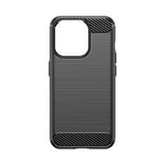 OEM Carbon silikonové pouzdro na iPhone 15 PRO 6.1" Black