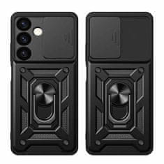 OEM Panceřový obal na Samsung Galaxy A15 4G/5G Black s kroužkem Hybrid Armor Camshield