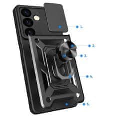 OEM Panceřový obal na Samsung Galaxy A15 4G/5G Blue s kroužkem Hybrid Armor Camshield