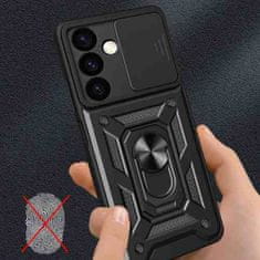 OEM Panceřový obal na Samsung Galaxy A15 4G/5G Black s kroužkem Hybrid Armor Camshield