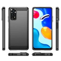 OEM Carbon silikonové pouzdro na Xiaomi Redmi Note 11 / Redmi Note 11S Black