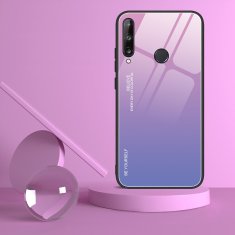 OEM Gradient Glass tvrzené temperované sklo 9H na zadní část na Huawei P40 Lite E pink-purple