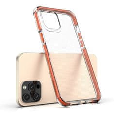 HURTEL PRUŽNÉ GELOVÉ PANCÉŘOVÉ POUZDRO SPRING ARMOUR S BAREVNÝM RÁMEČKEM PRO IPHONE 12 PRO MAX, ČERVENÉ