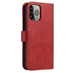 OEM Magnet Case elegantní knížkové pouzdro na iPhone 15 PRO 6.1" Red