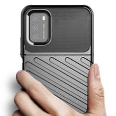 HURTEL THUNDER CASE FLEXIBILNÍ OBRNĚNÝ KRYT POUZDRA PRO XIAOMI POCO M3 / XIAOMI REDMI 9T ZELENÝ