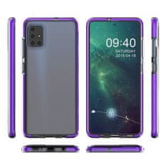 OEM Spring silikonové pouzdro s barevným lemem na Xiaomi Redmi Note 9 / Redmi 10X 4G black