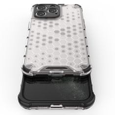 OEM Honeycomb pancéřové pouzdro se silikonovým rámem pro iPhone 14 PRO 6.1" Black