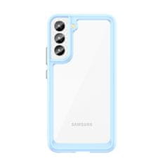 OEM Silikonové pouzdro Space s barevným rámem na Samsung Galaxy S23 PLUS 5G Blue