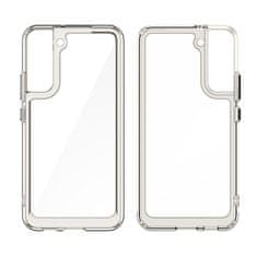 OEM Silikonové pouzdro Space s barevným rámem na Samsung Galaxy S23 PLUS 5G Transparent