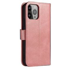 OEM Magnet Case elegantní knížkové pouzdro na iPhone 14 PRO 6.1" Pink