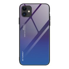 OEM Gradient Glass pouzdro 9H na zadní část na iPhone 12 Mini 5.4" green-purple