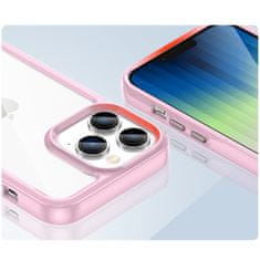 OEM Silikonové pouzdro Space s barevným rámem na iPhone 14 PRO 6.1" Pink