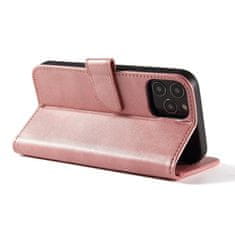 OEM Magnet Case elegantní knížkové pouzdro na iPhone 12 Pro MAX 6.7" pink