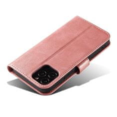 OEM Magnet Case elegantní knížkové pouzdro na iPhone 12 Pro MAX 6.7" pink