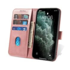 OEM Magnet Case elegantní knížkové pouzdro na iPhone 12 Pro MAX 6.7" pink