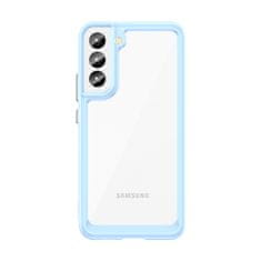 OEM Silikonové pouzdro Space s barevným rámem na Samsung Galaxy S23 5G Blue