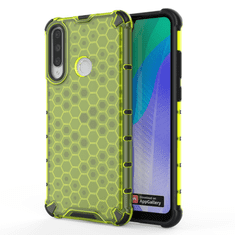 OEM Honeycomb pancéřové pouzdro se silikonovým rámem pro Huawei Y6p green