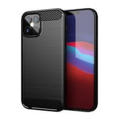 OEM Carbon silikonové pouzdro na iPhone 12 / 12 Pro black