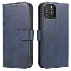 OEM Magnet Case elegantní knížkové pouzdro na iPhone 12 Pro MAX 6.7" blue