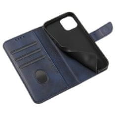 OEM Magnet Case elegantní knížkové pouzdro na iPhone 12 Pro MAX 6.7" blue