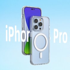 OEM Clear Magnetic silikonové pouzdro MagSafe na iPhone 14 PRO 6.1" Transparent